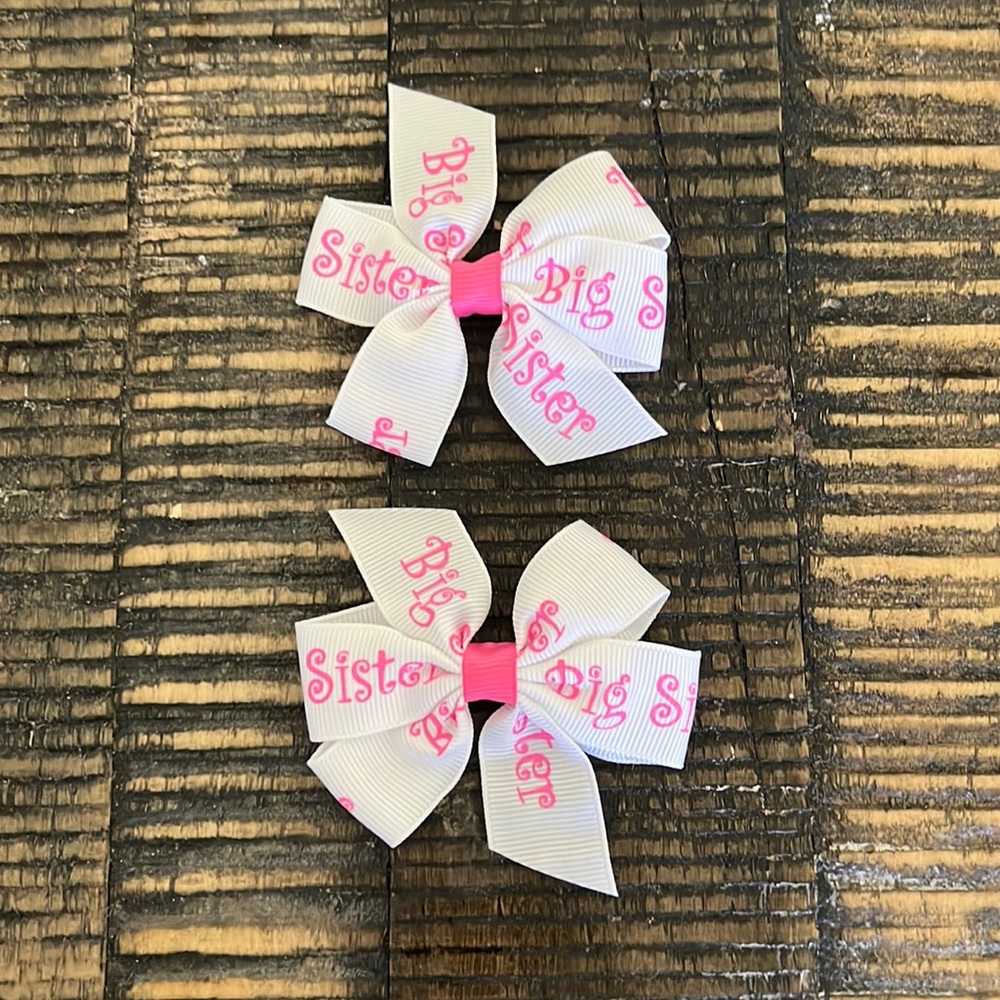 New “Big Sister” hair clips